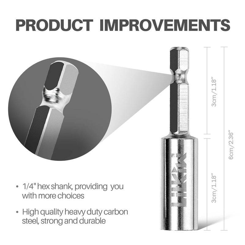 LitKiwi 8 قطع من شفرات منشار الحفر الدوارة (مع 1 قطعة من عمود سداسي 1/4"، 1 قطعة من عمود دائري 1/8"، 1 قطعة من عمود دائري 1/4")، شفرات قطع قرص المنشار HSS لأدوات الحفر الدوارة - Image 3
